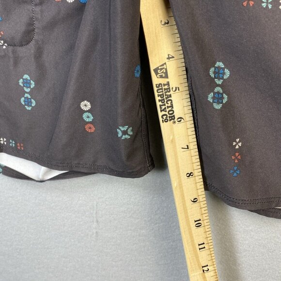 Patagonia Planing Boardshorts Mens 34 Stretch Swim Trunks  9” Inseam Geometric - Picture 8 of 13